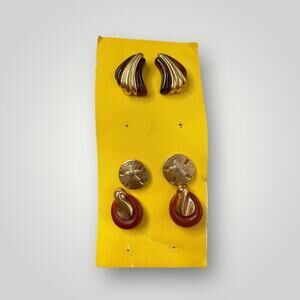 Vintage Avon Earrings Set – 3 Pairs Stud Earrings